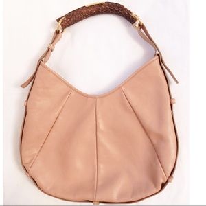 Yves Saint Laurent Nude Mombasa Handbag with Antler Handle